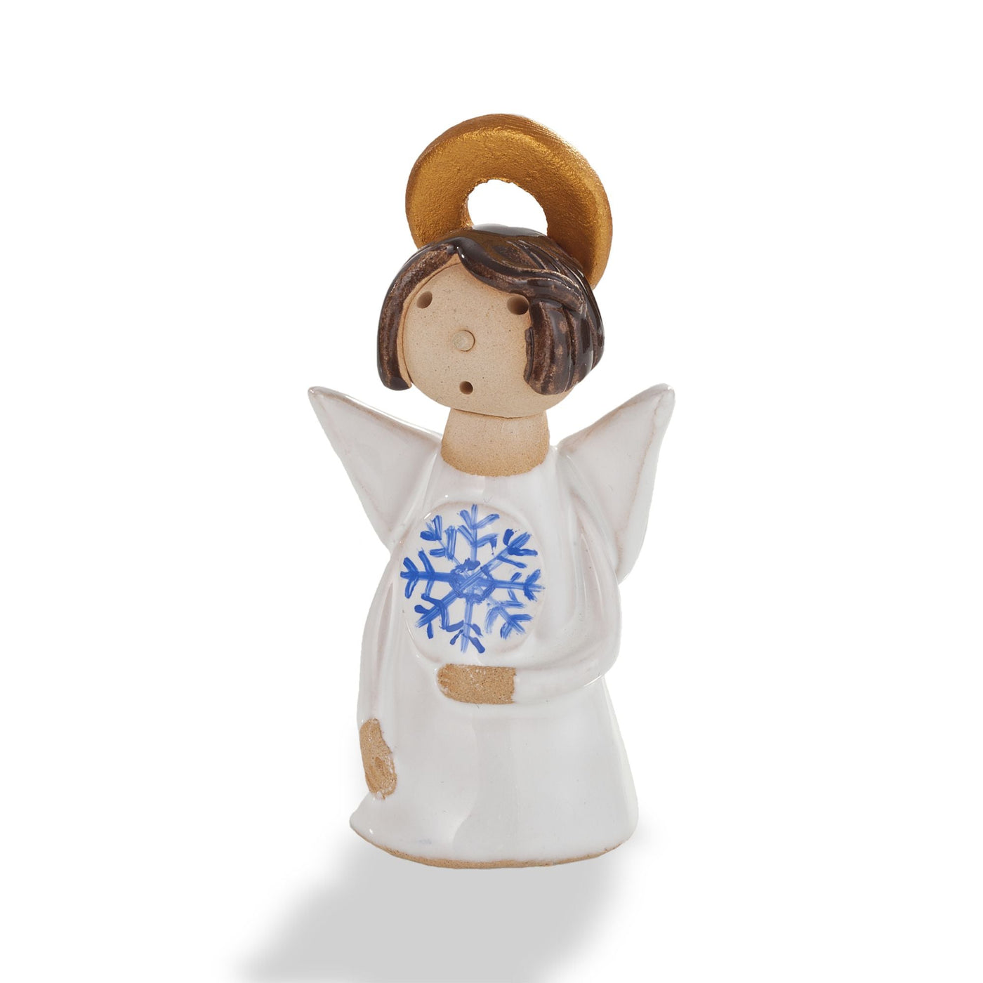 Polish Pottery Angel With Snowflake Martyna