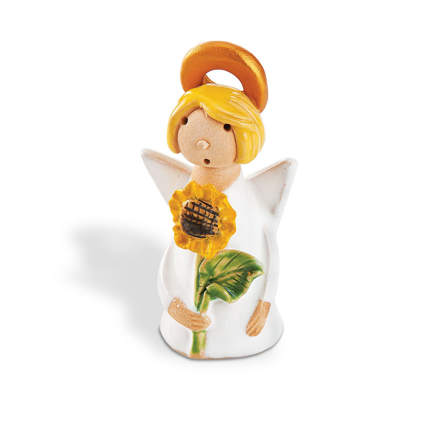 Polish Pottery Angel With Sunflower Maja