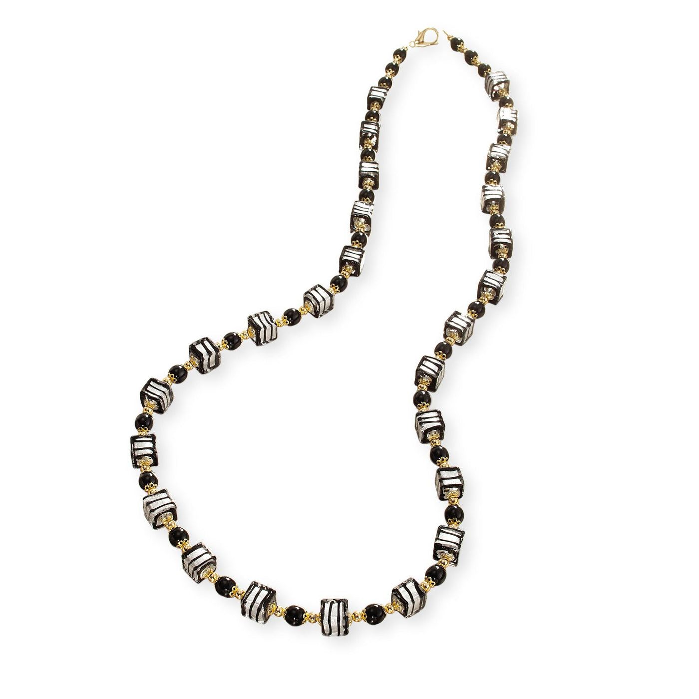 Murano Glass Concentric Cubes Long Necklace (Preorder)