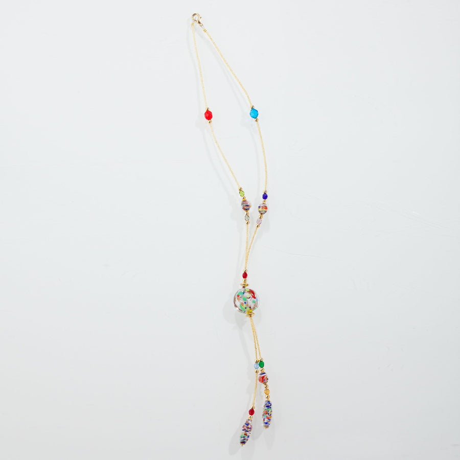 Murano Glass Rainbow Bolero Necklace