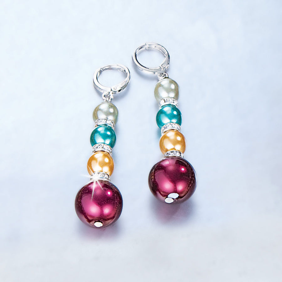 Western Murano Glass Pearl Earrings