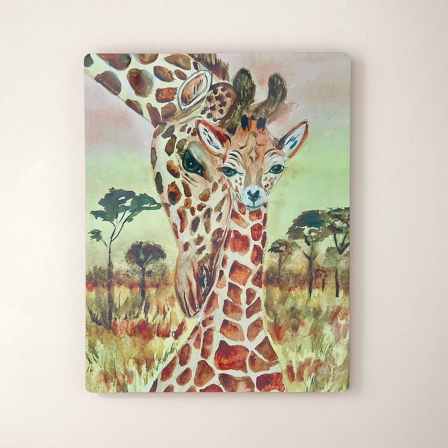 A Mother's Love Giraffe Wall Art
